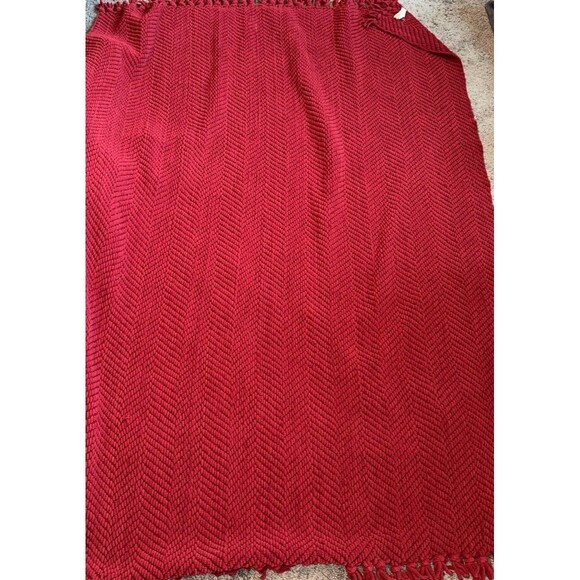 Pottery barn red blanket - Picture 1 of 4